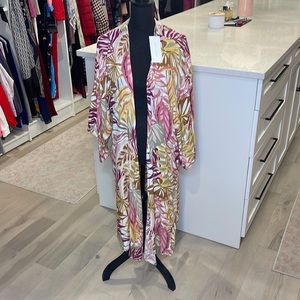 Lush Clothing Tropical Kimono/Pool Cover Up- NEW